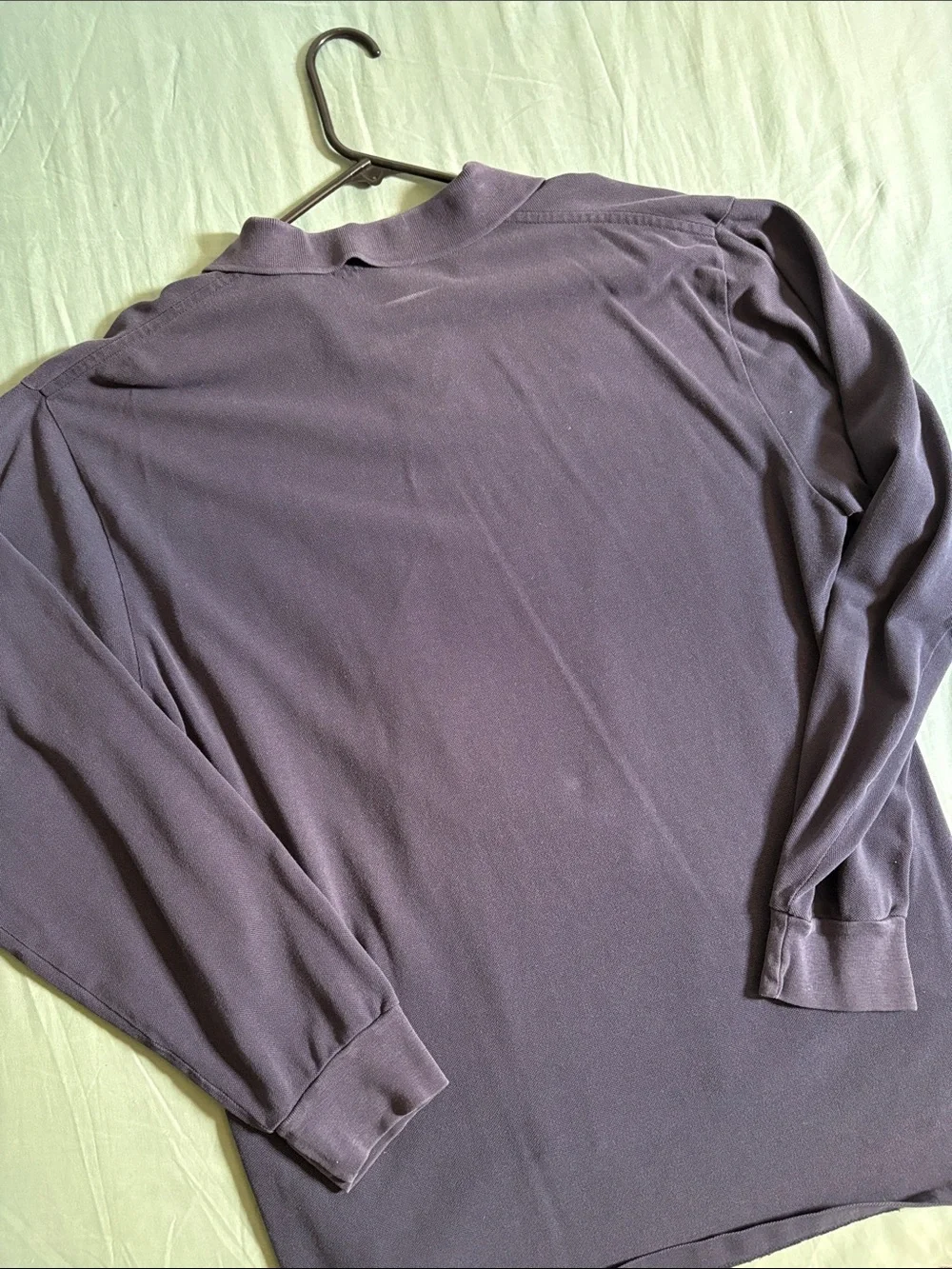 Ralph Lauren Navy Blue Long Sleeve Polo with Red Pony